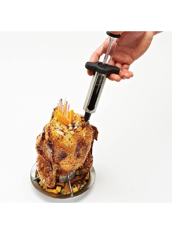 Broil King Stainless Steel Ergonomic Grill Marinade Injector Silver and Black 21 x 9.8 x 4.9 cm 61495 - Image 3